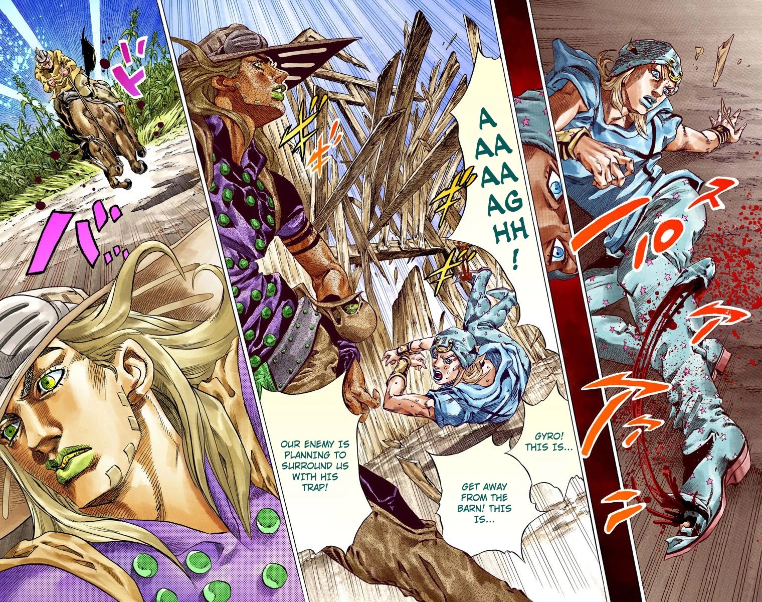 JoJo's Bizarre Adventure Part 7 - Steel Ball Run (Official Colored) Chapter 41 page 23 - Chapter 41: A Silent Way Part 2