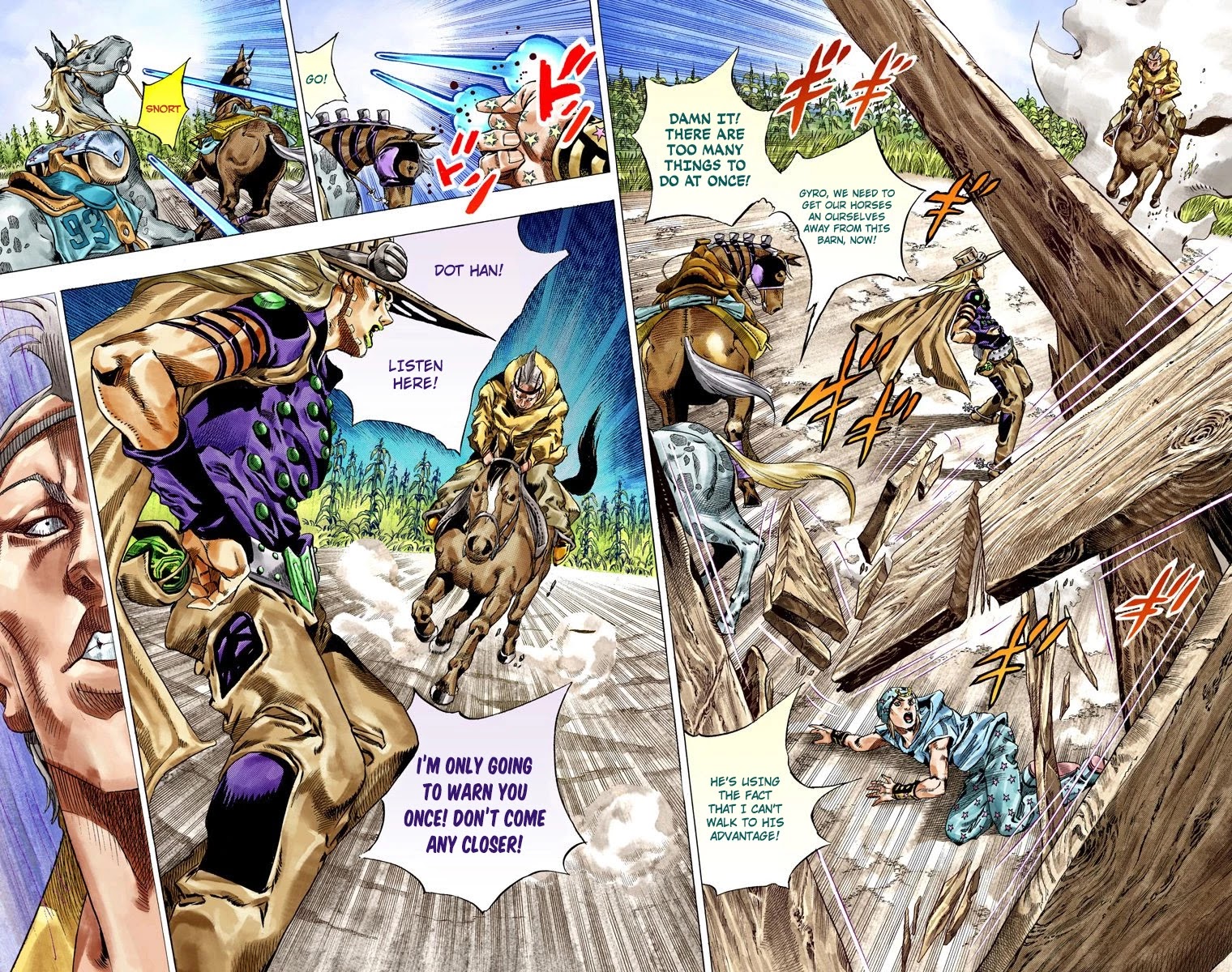 JoJo's Bizarre Adventure Part 7 - Steel Ball Run (Official Colored) Chapter 41 page 25 - Chapter 41: A Silent Way Part 2