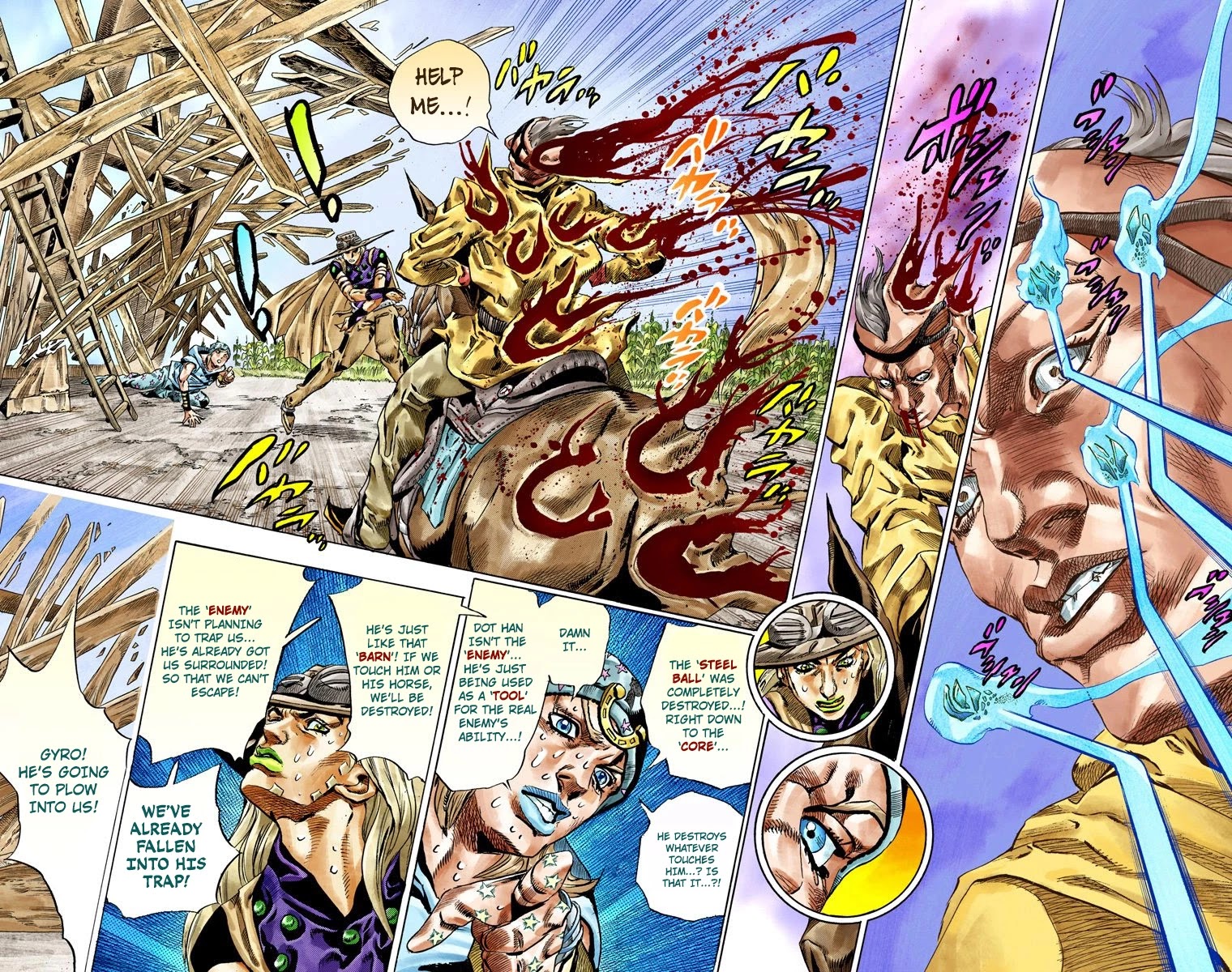 JoJo's Bizarre Adventure Part 7 - Steel Ball Run (Official Colored) Chapter 41 page 28 - Chapter 41: A Silent Way Part 2