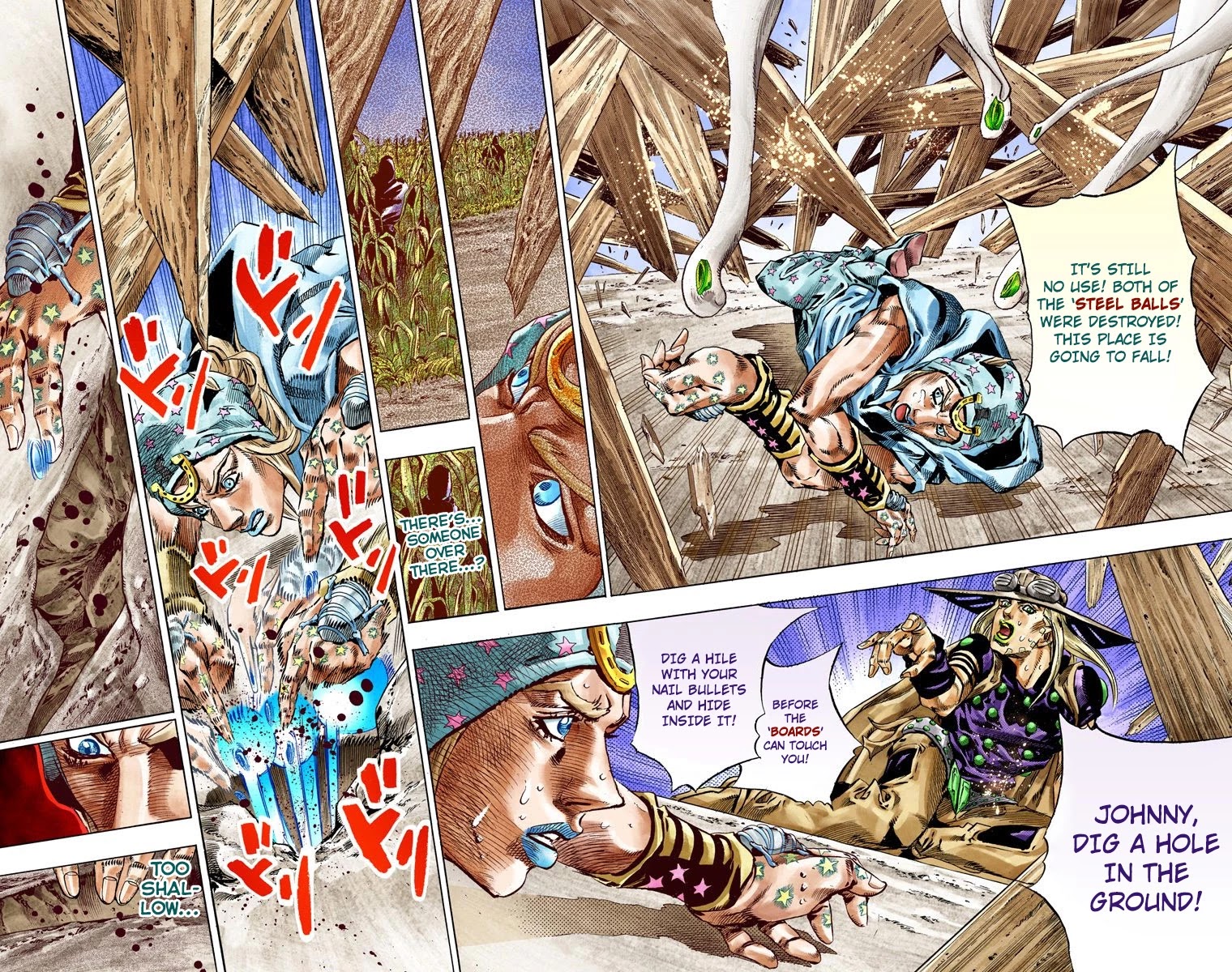 JoJo's Bizarre Adventure Part 7 - Steel Ball Run (Official Colored) Chapter 41 page 30 - Chapter 41: A Silent Way Part 2