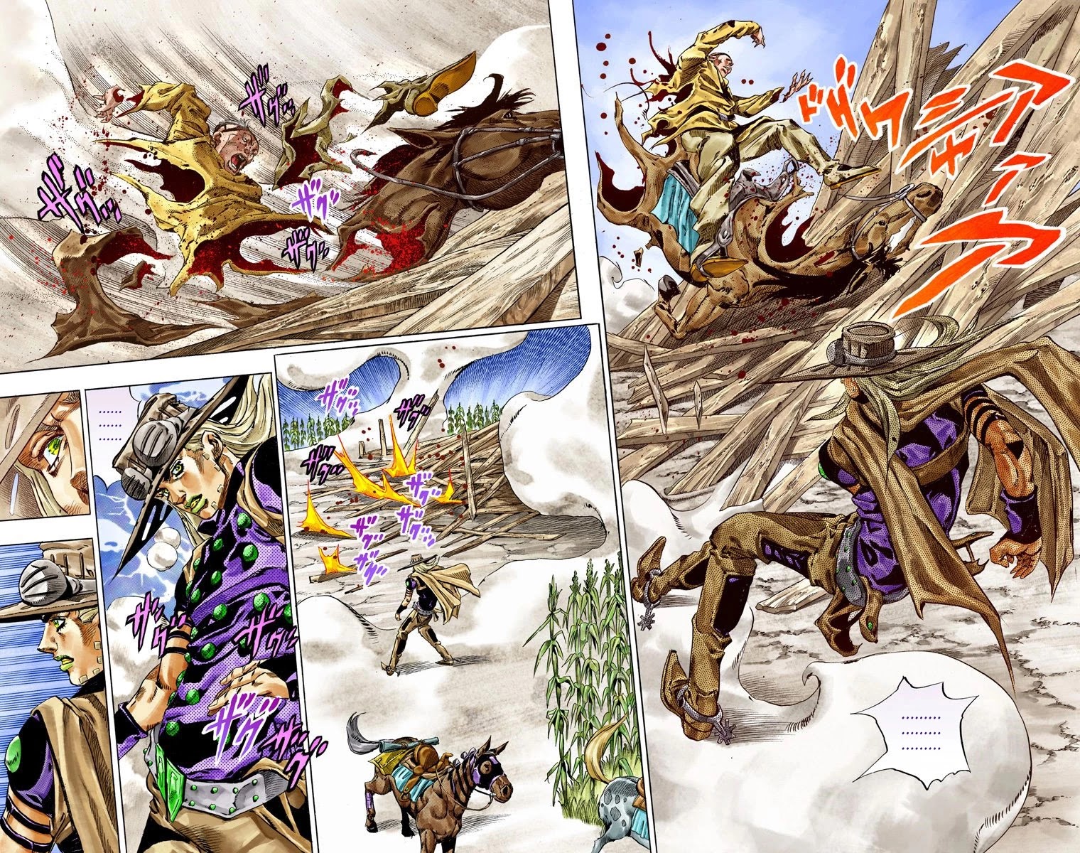 JoJo's Bizarre Adventure Part 7 - Steel Ball Run (Official Colored) Chapter 41 page 32 - Chapter 41: A Silent Way Part 2