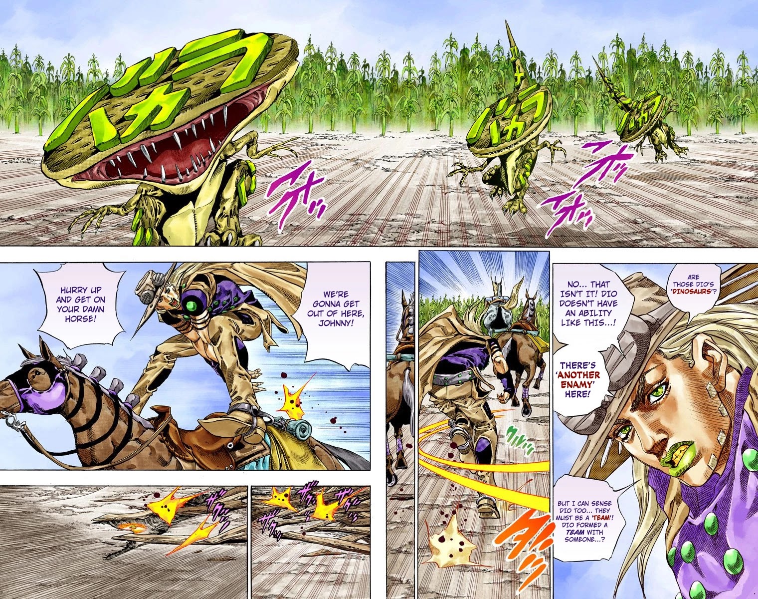 JoJo's Bizarre Adventure Part 7 - Steel Ball Run (Official Colored) Chapter 41 page 33 - Chapter 41: A Silent Way Part 2