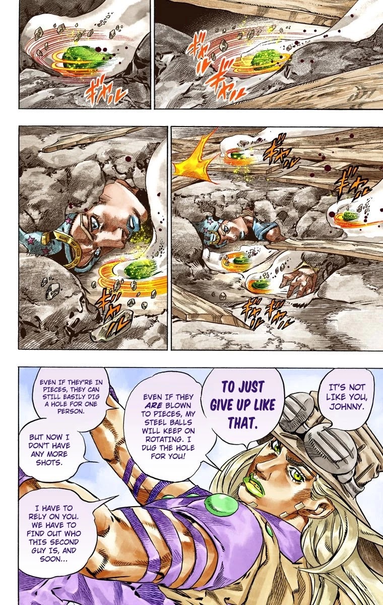 JoJo's Bizarre Adventure Part 7 - Steel Ball Run (Official Colored) Chapter 41 page 34 - Chapter 41: A Silent Way Part 2