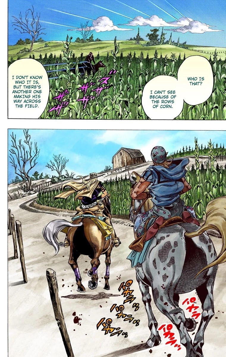 JoJo's Bizarre Adventure Part 7 - Steel Ball Run (Official Colored) Chapter 41 page 4 - Chapter 41: A Silent Way Part 2