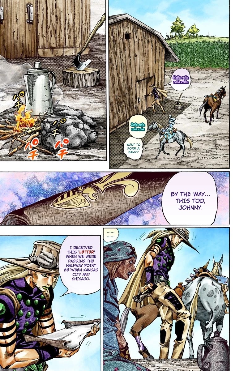 JoJo's Bizarre Adventure Part 7 - Steel Ball Run (Official Colored) Chapter 41 page 7 - Chapter 41: A Silent Way Part 2