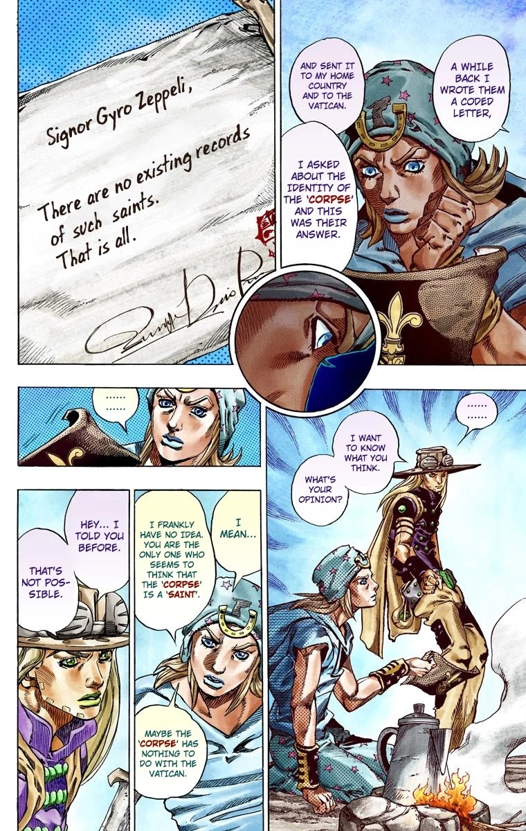 JoJo's Bizarre Adventure Part 7 - Steel Ball Run (Official Colored) Chapter 41 page 8 - Chapter 41: A Silent Way Part 2
