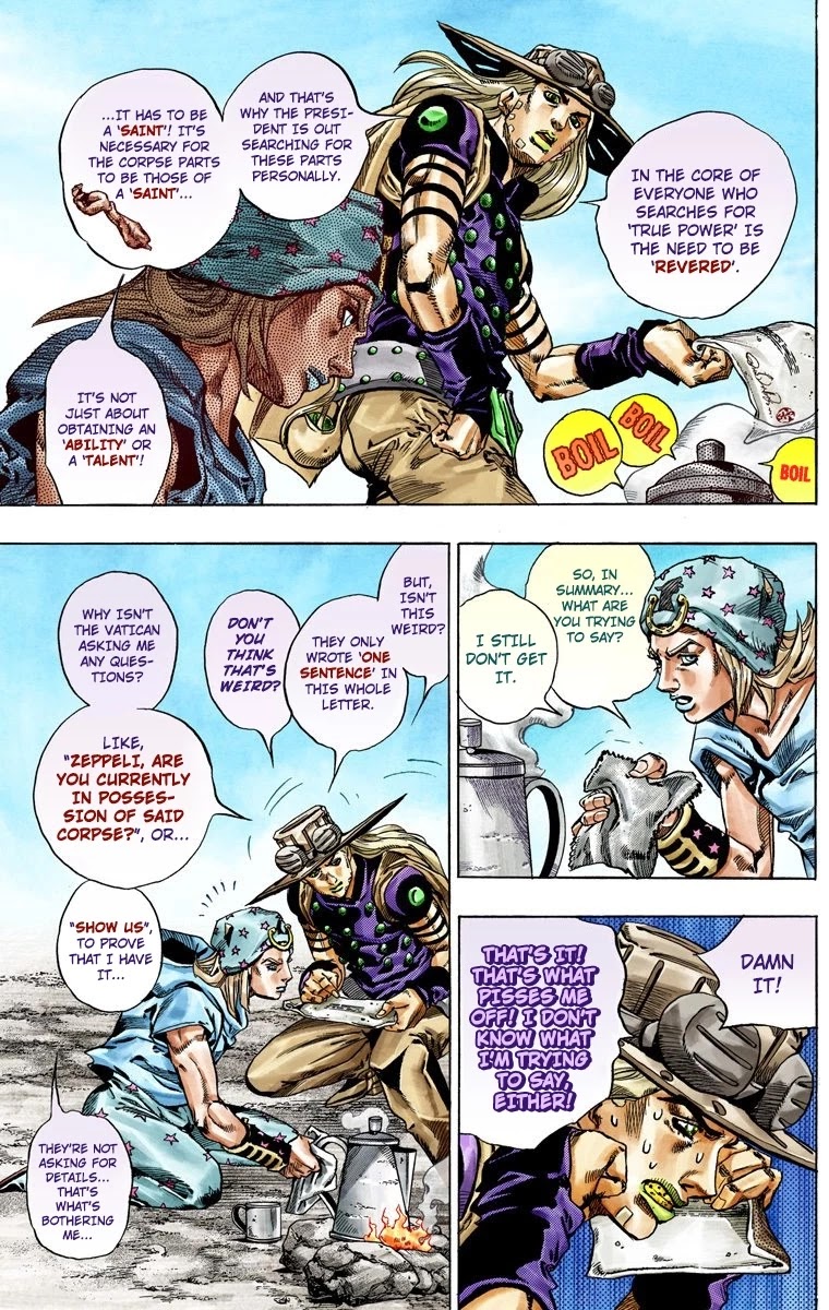 JoJo's Bizarre Adventure Part 7 - Steel Ball Run (Official Colored) Chapter 41 page 9 - Chapter 41: A Silent Way Part 2