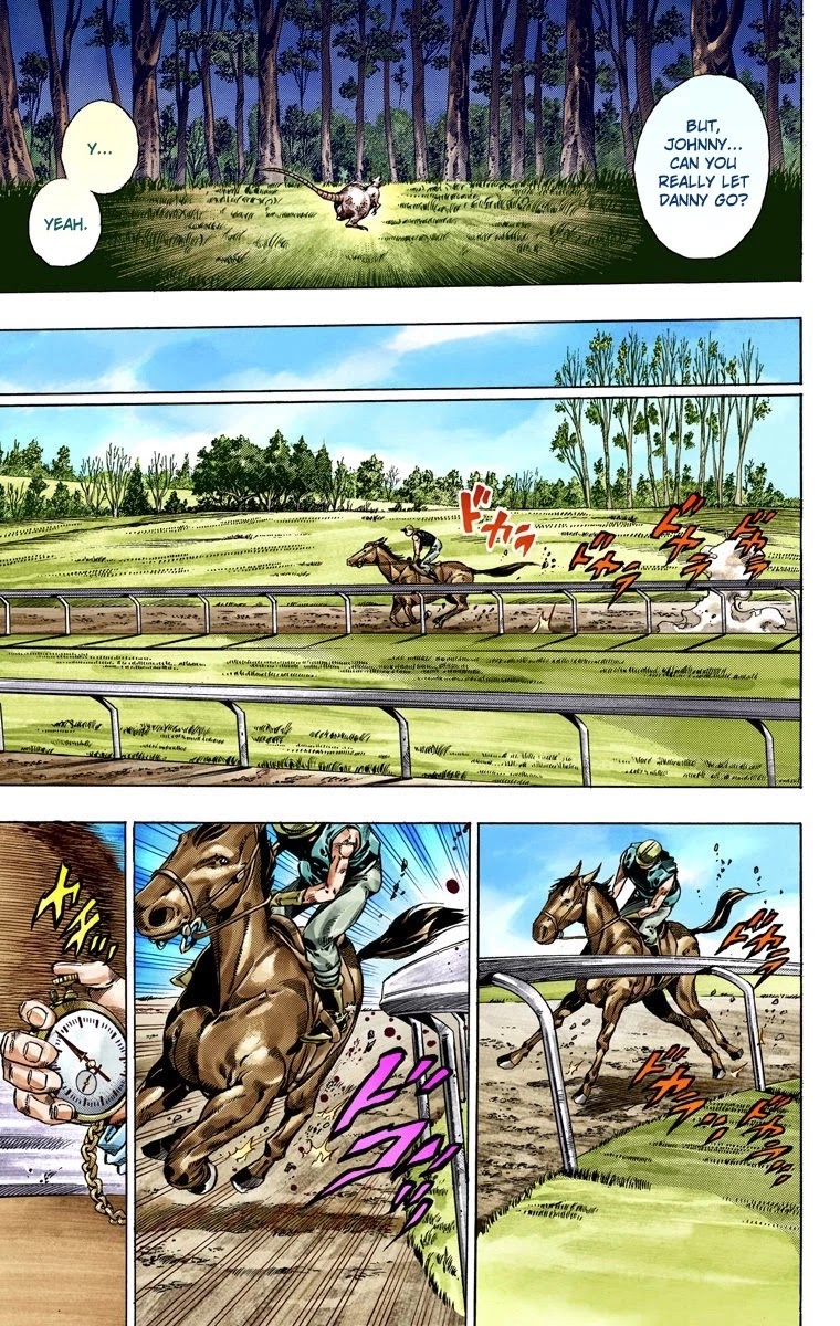 JoJo's Bizarre Adventure Part 7 - Steel Ball Run (Official Colored) Chapter 42 page 11 - Chapter 42: A Silent Way Part 3