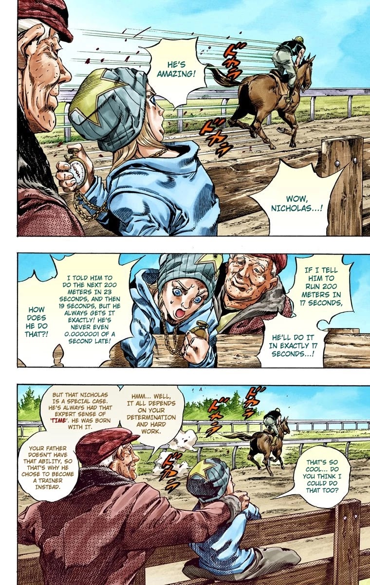 JoJo's Bizarre Adventure Part 7 - Steel Ball Run (Official Colored) Chapter 42 page 12 - Chapter 42: A Silent Way Part 3