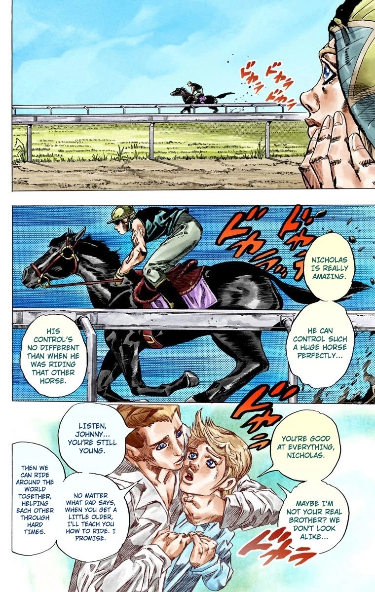 JoJo's Bizarre Adventure Part 7 - Steel Ball Run (Official Colored) Chapter 42 page 14 - Chapter 42: A Silent Way Part 3