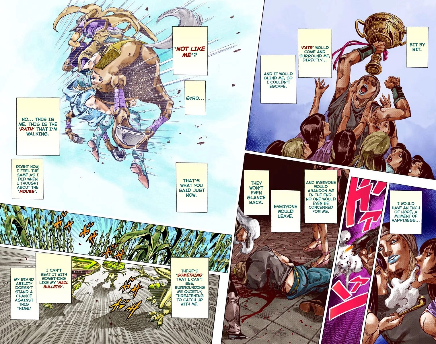 JoJo's Bizarre Adventure Part 7 - Steel Ball Run (Official Colored) Chapter 42 page 29 - Chapter 42: A Silent Way Part 3