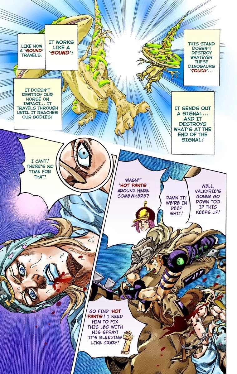 JoJo's Bizarre Adventure Part 7 - Steel Ball Run (Official Colored) Chapter 42 page 34 - Chapter 42: A Silent Way Part 3