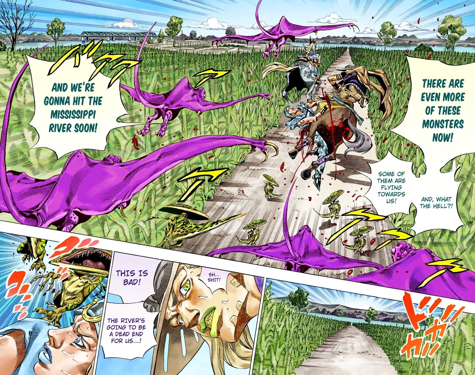 JoJo's Bizarre Adventure Part 7 - Steel Ball Run (Official Colored) Chapter 42 page 35 - Chapter 42: A Silent Way Part 3