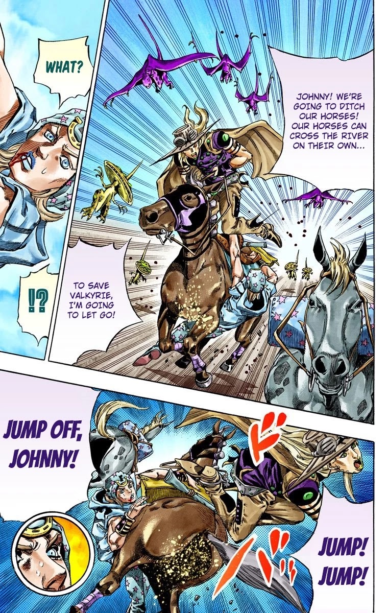 JoJo's Bizarre Adventure Part 7 - Steel Ball Run (Official Colored) Chapter 42 page 37 - Chapter 42: A Silent Way Part 3