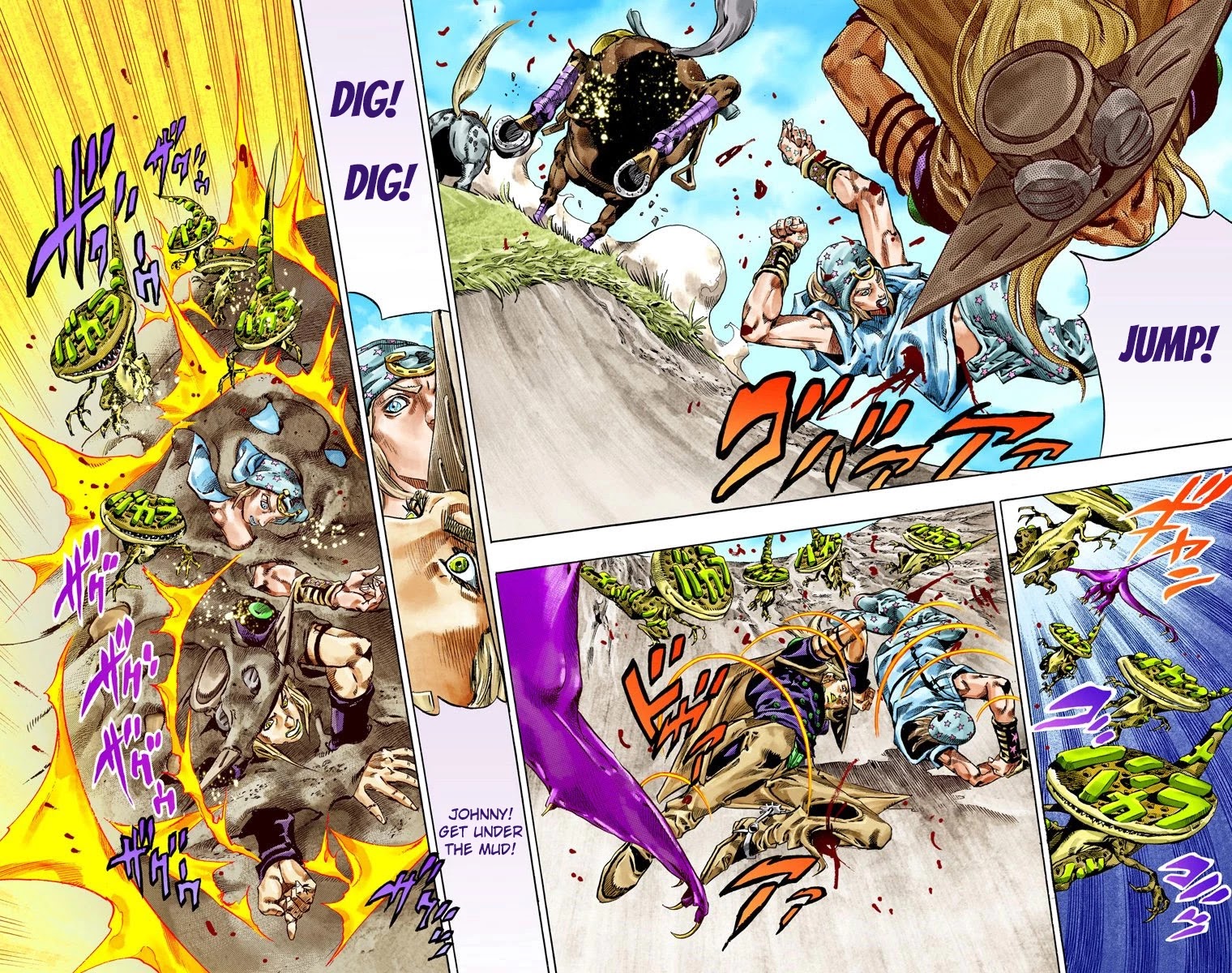 JoJo's Bizarre Adventure Part 7 - Steel Ball Run (Official Colored) Chapter 42 page 38 - Chapter 42: A Silent Way Part 3
