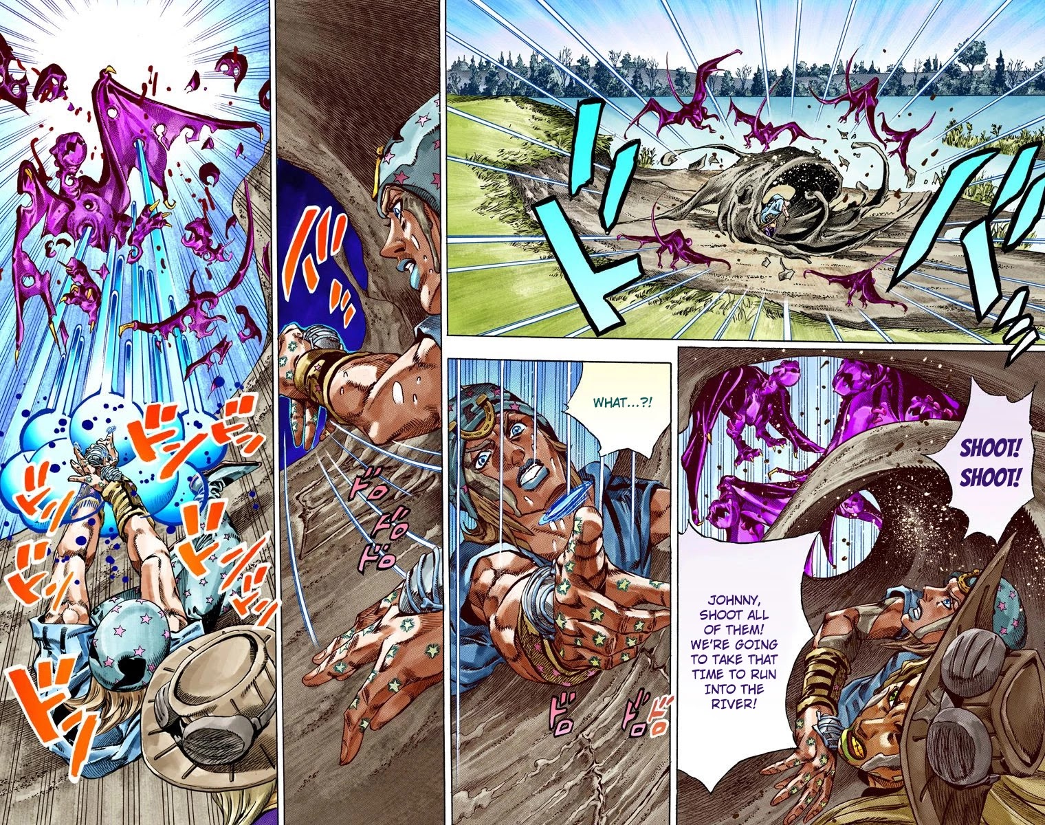 JoJo's Bizarre Adventure Part 7 - Steel Ball Run (Official Colored) Chapter 43 page 15 - Chapter 43: A Silent Way Part 4