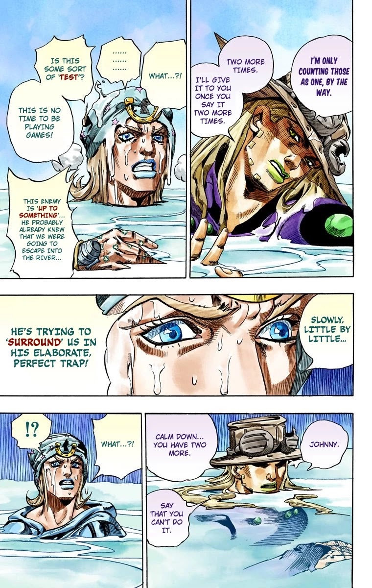 JoJo's Bizarre Adventure Part 7 - Steel Ball Run (Official Colored) Chapter 43 page 19 - Chapter 43: A Silent Way Part 4