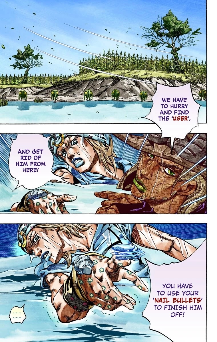 JoJo's Bizarre Adventure Part 7 - Steel Ball Run (Official Colored) Chapter 43 page 22 - Chapter 43: A Silent Way Part 4