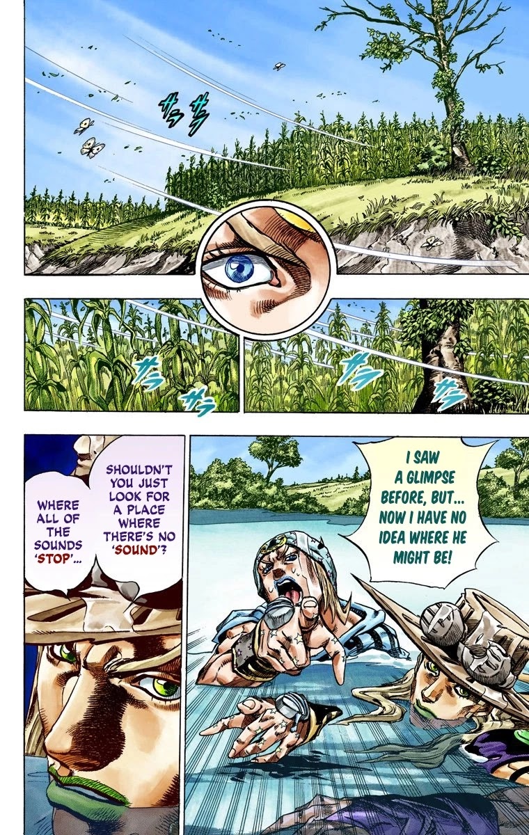JoJo's Bizarre Adventure Part 7 - Steel Ball Run (Official Colored) Chapter 43 page 23 - Chapter 43: A Silent Way Part 4