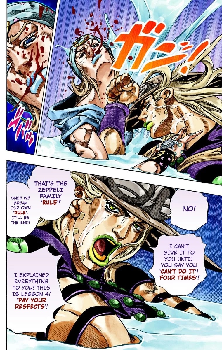 JoJo's Bizarre Adventure Part 7 - Steel Ball Run (Official Colored) Chapter 43 page 27 - Chapter 43: A Silent Way Part 4
