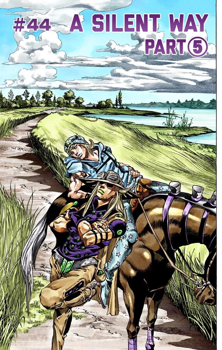 JoJo's Bizarre Adventure Part 7 - Steel Ball Run (Official Colored) Chapter 44 page 2 - Chapter 44: A Silent Way Part 5