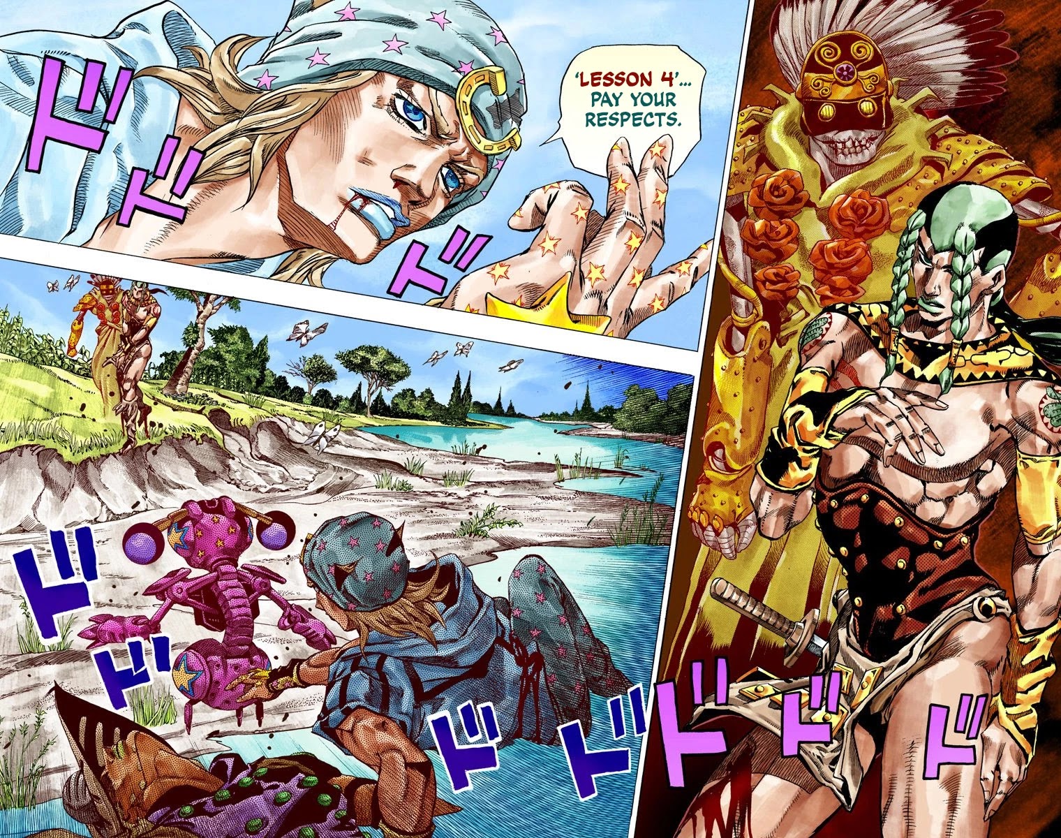 JoJo's Bizarre Adventure Part 7 - Steel Ball Run (Official Colored) Chapter 44 page 22 - Chapter 44: A Silent Way Part 5