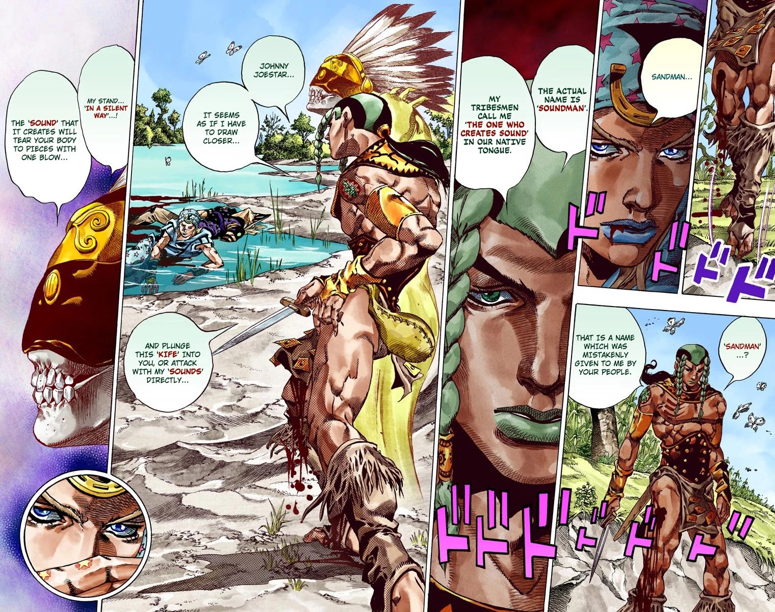 JoJo's Bizarre Adventure Part 7 - Steel Ball Run (Official Colored) Chapter 44 page 23 - Chapter 44: A Silent Way Part 5