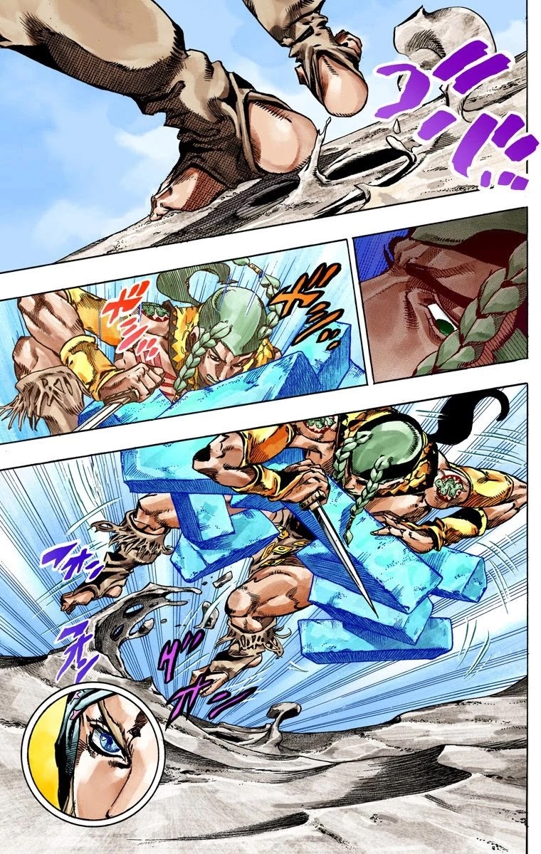 JoJo's Bizarre Adventure Part 7 - Steel Ball Run (Official Colored) Chapter 44 page 28 - Chapter 44: A Silent Way Part 5