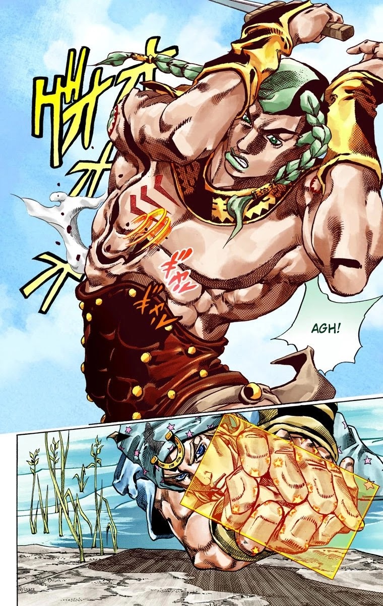 JoJo's Bizarre Adventure Part 7 - Steel Ball Run (Official Colored) Chapter 44 page 33 - Chapter 44: A Silent Way Part 5