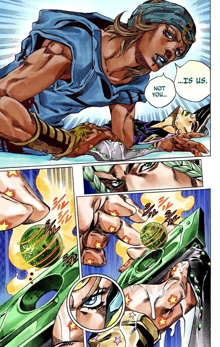 JoJo's Bizarre Adventure Part 7 - Steel Ball Run (Official Colored) Chapter 44 page 38 - Chapter 44: A Silent Way Part 5