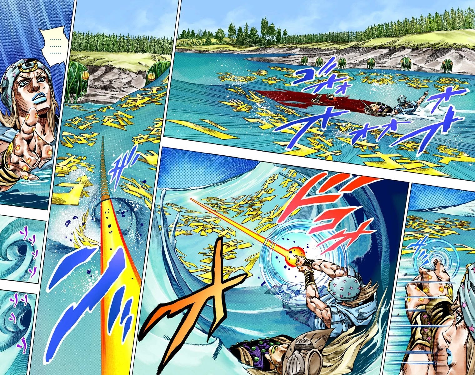 JoJo's Bizarre Adventure Part 7 - Steel Ball Run (Official Colored) Chapter 44 page 4 - Chapter 44: A Silent Way Part 5