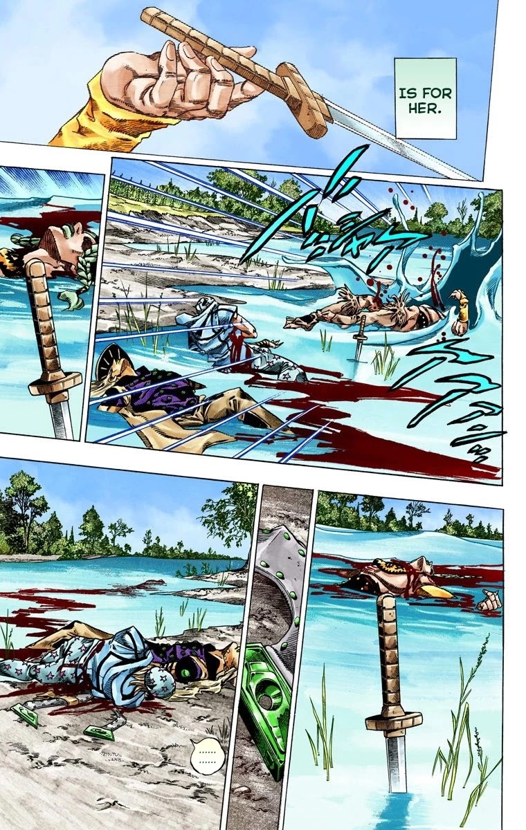 JoJo's Bizarre Adventure Part 7 - Steel Ball Run (Official Colored) Chapter 44 page 42 - Chapter 44: A Silent Way Part 5