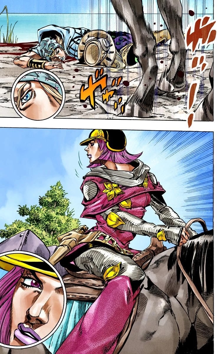 JoJo's Bizarre Adventure Part 7 - Steel Ball Run (Official Colored) Chapter 44 page 44 - Chapter 44: A Silent Way Part 5