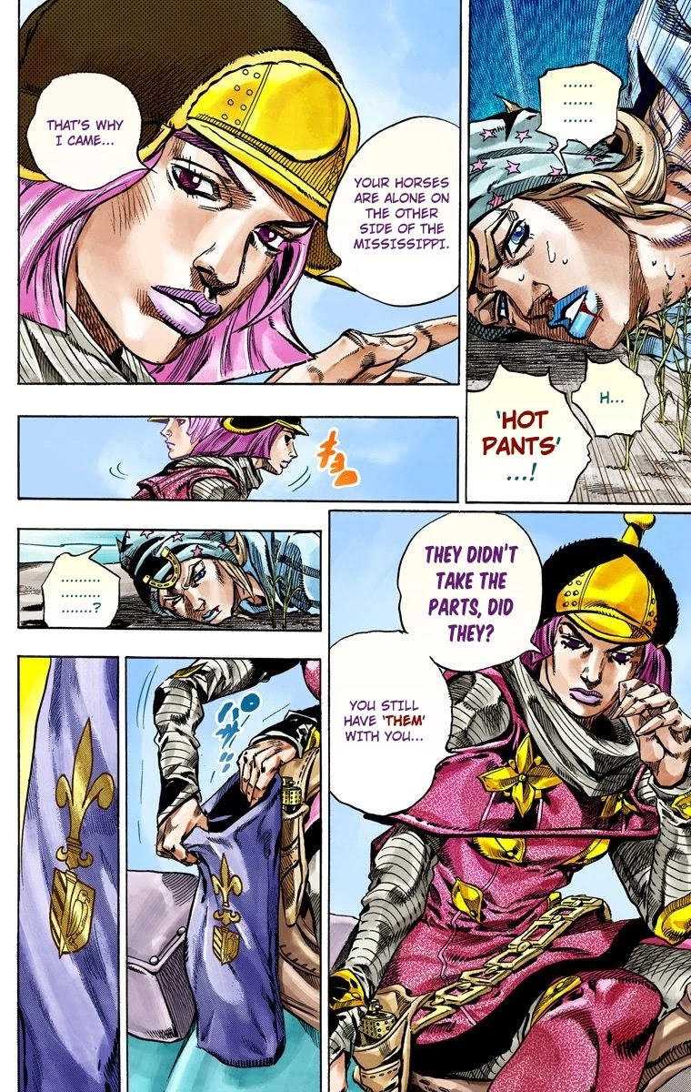 JoJo's Bizarre Adventure Part 7 - Steel Ball Run (Official Colored) Chapter 44 page 45 - Chapter 44: A Silent Way Part 5