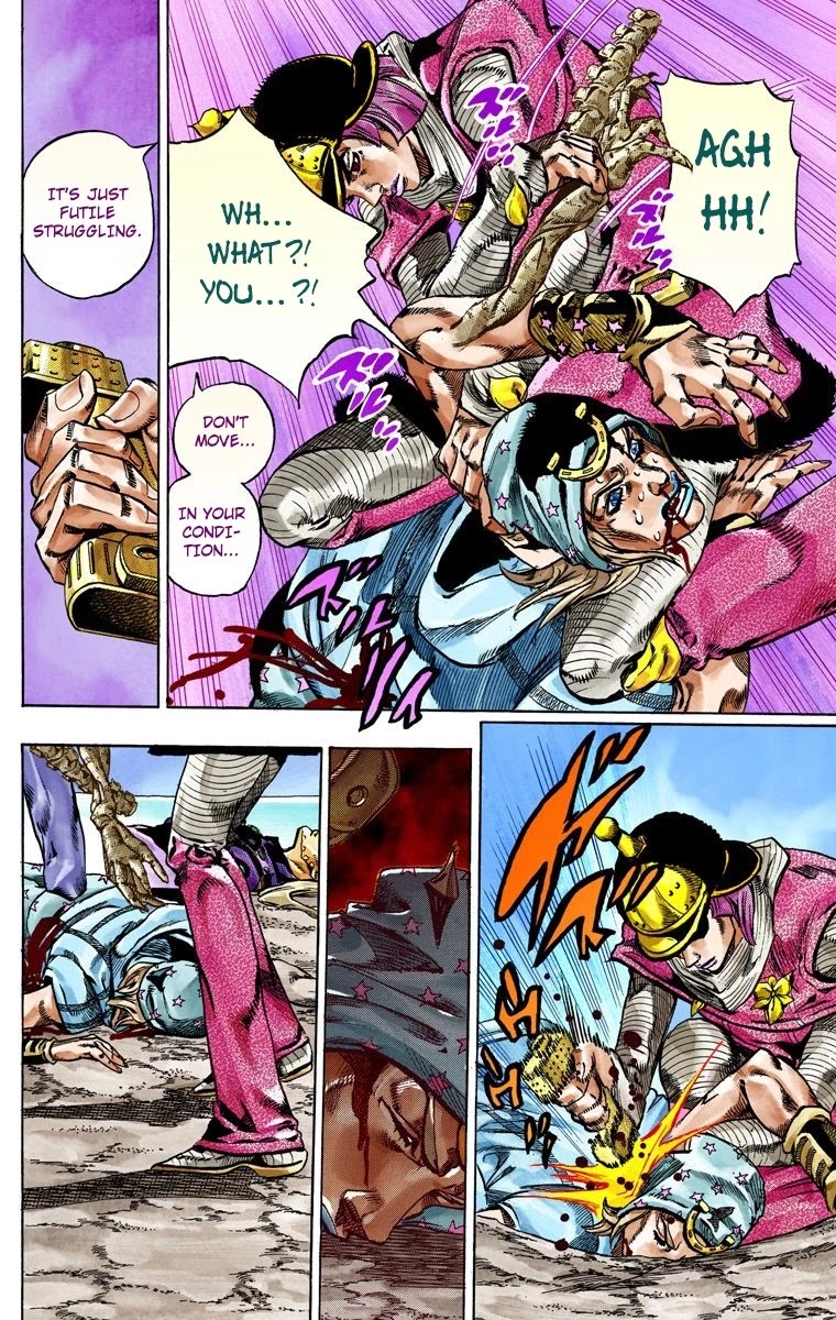 JoJo's Bizarre Adventure Part 7 - Steel Ball Run (Official Colored) Chapter 44 page 47 - Chapter 44: A Silent Way Part 5