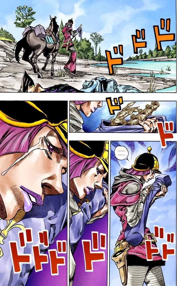 JoJo's Bizarre Adventure Part 7 - Steel Ball Run (Official Colored) Chapter 44 page 48 - Chapter 44: A Silent Way Part 5