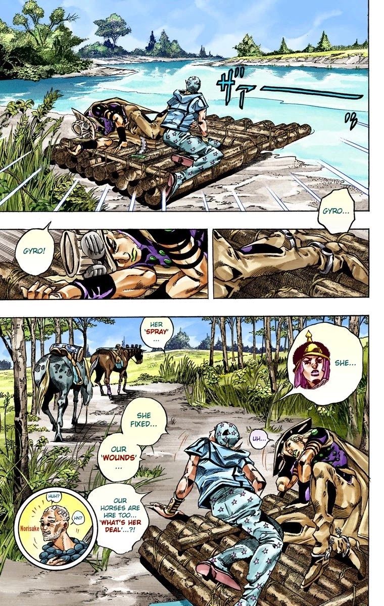 JoJo's Bizarre Adventure Part 7 - Steel Ball Run (Official Colored) Chapter 44 page 50 - Chapter 44: A Silent Way Part 5