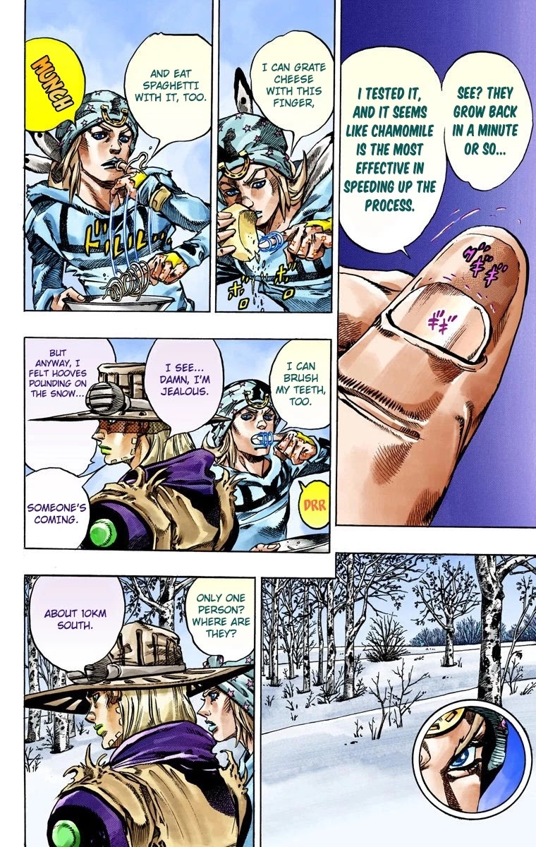 JoJo's Bizarre Adventure Part 7 - Steel Ball Run (Official Colored) Chapter 45 page 10 - Chapter 45: The Promised Land- Sugar Mountain Part 1