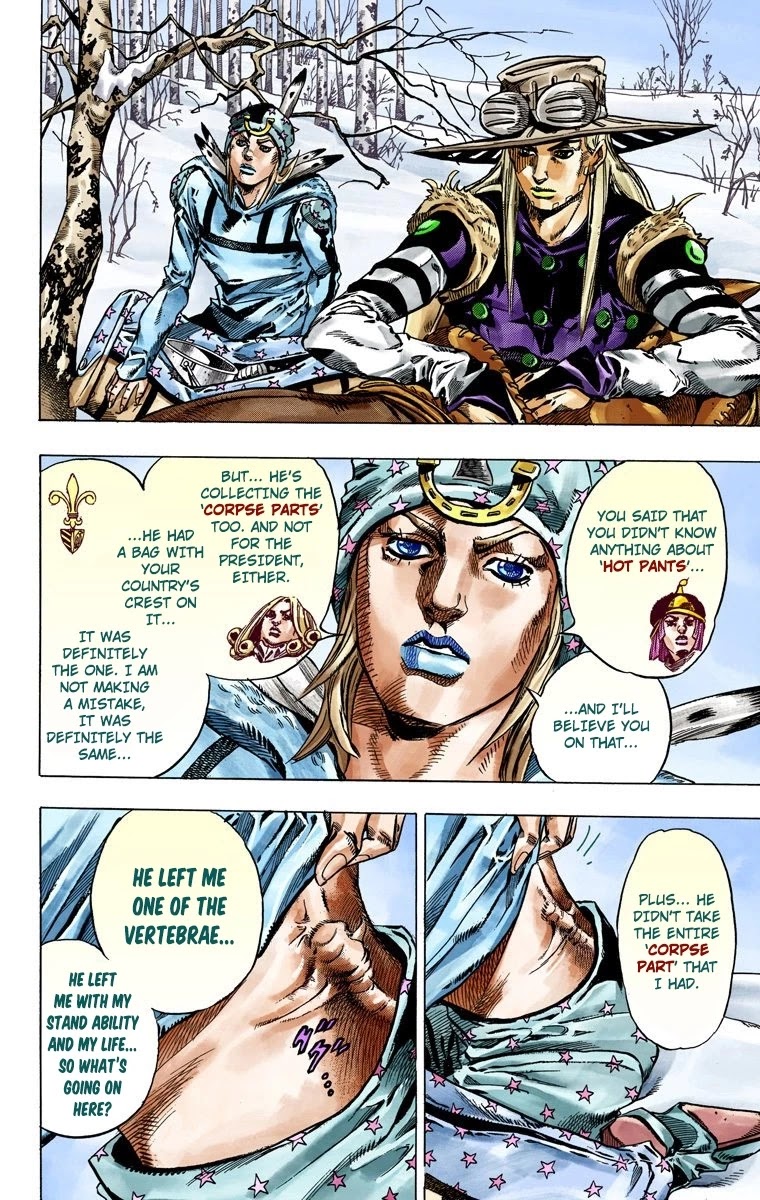 JoJo's Bizarre Adventure Part 7 - Steel Ball Run (Official Colored) Chapter 45 page 14 - Chapter 45: The Promised Land- Sugar Mountain Part 1
