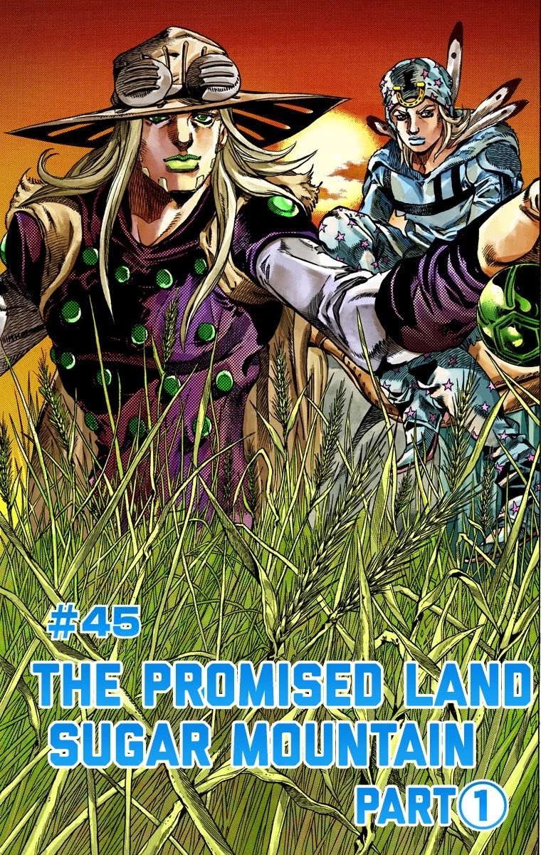 JoJo's Bizarre Adventure Part 7 - Steel Ball Run (Official Colored) Chapter 45 page 2 - Chapter 45: The Promised Land- Sugar Mountain Part 1