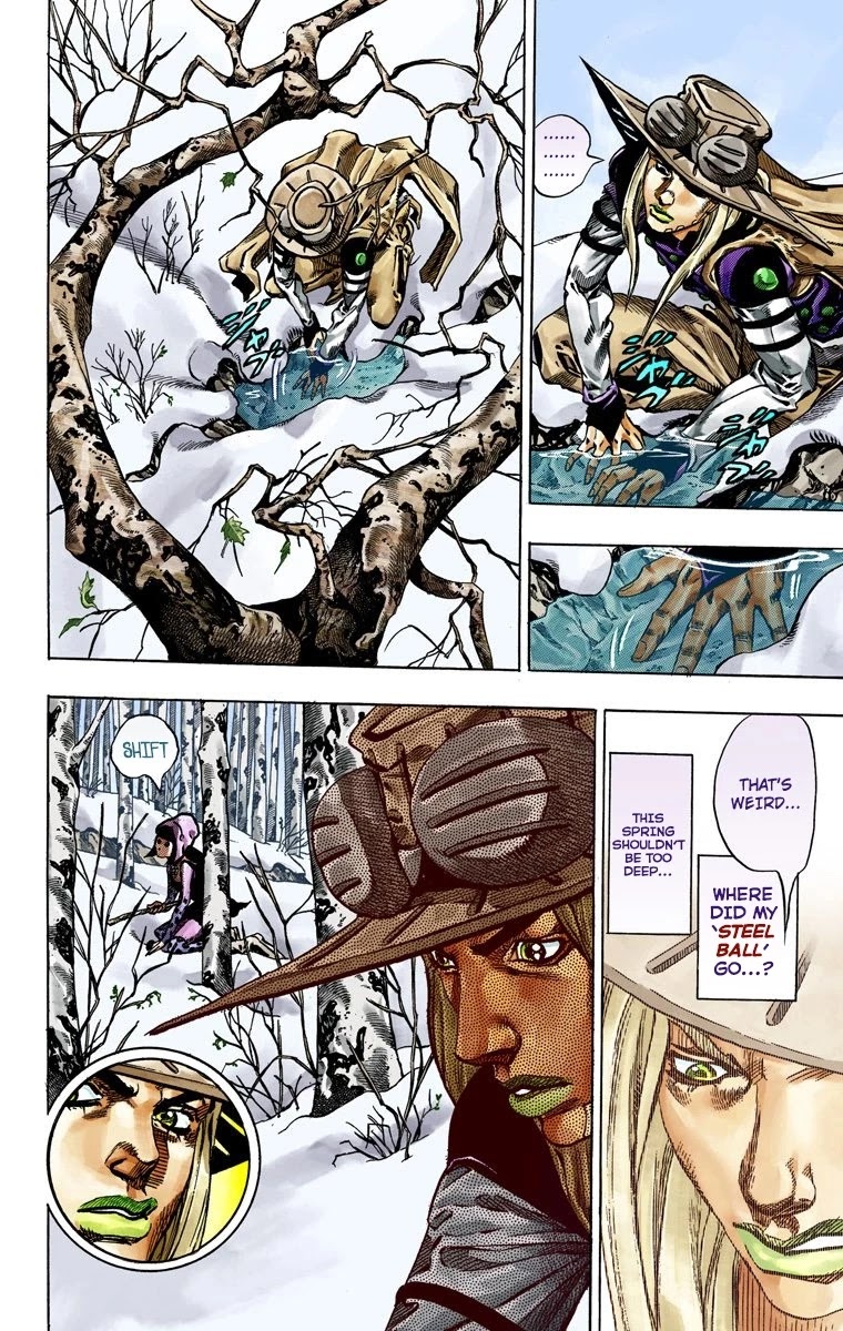 JoJo's Bizarre Adventure Part 7 - Steel Ball Run (Official Colored) Chapter 45 page 20 - Chapter 45: The Promised Land- Sugar Mountain Part 1