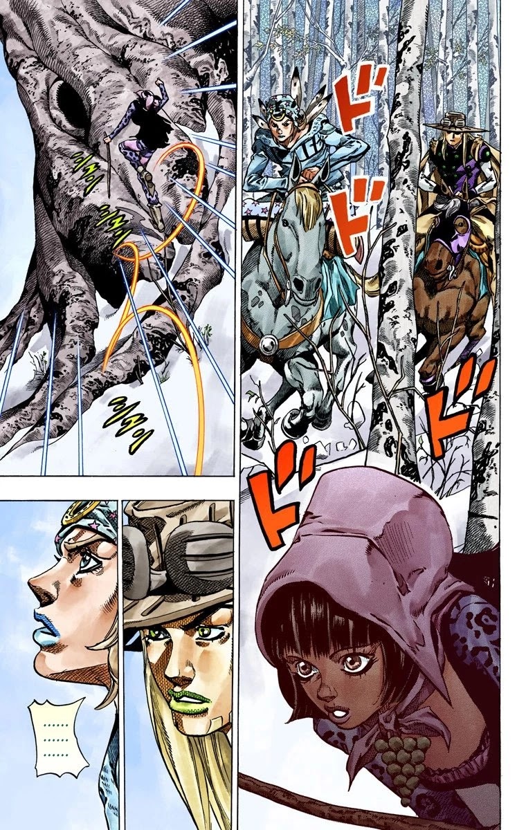 JoJo's Bizarre Adventure Part 7 - Steel Ball Run (Official Colored) Chapter 45 page 23 - Chapter 45: The Promised Land- Sugar Mountain Part 1