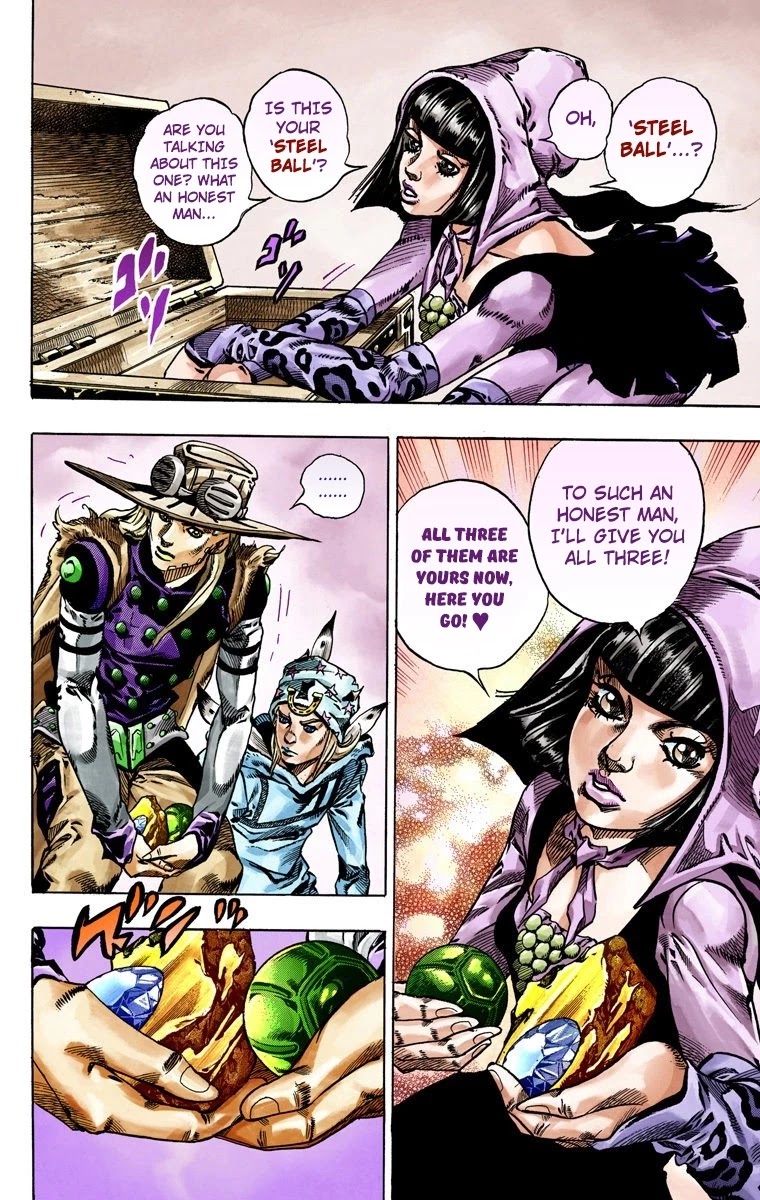 JoJo's Bizarre Adventure Part 7 - Steel Ball Run (Official Colored) Chapter 45 page 33 - Chapter 45: The Promised Land- Sugar Mountain Part 1