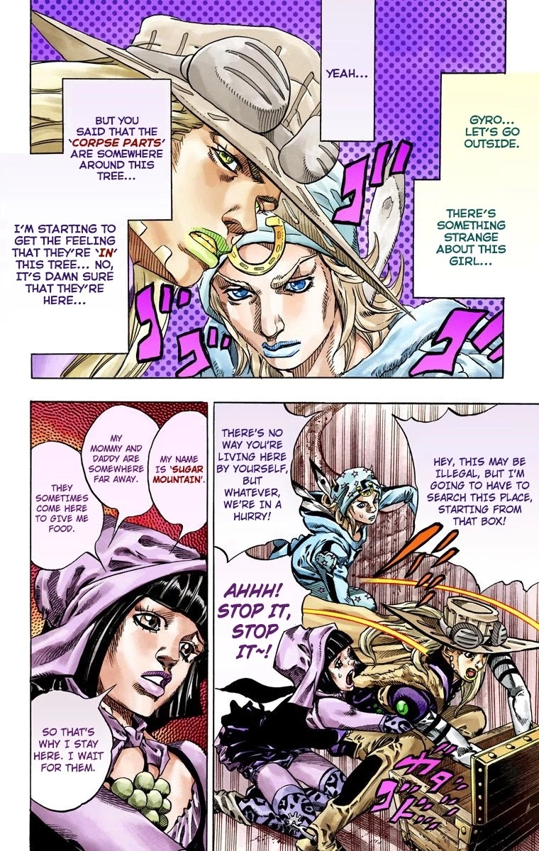 JoJo's Bizarre Adventure Part 7 - Steel Ball Run (Official Colored) Chapter 45 page 37 - Chapter 45: The Promised Land- Sugar Mountain Part 1