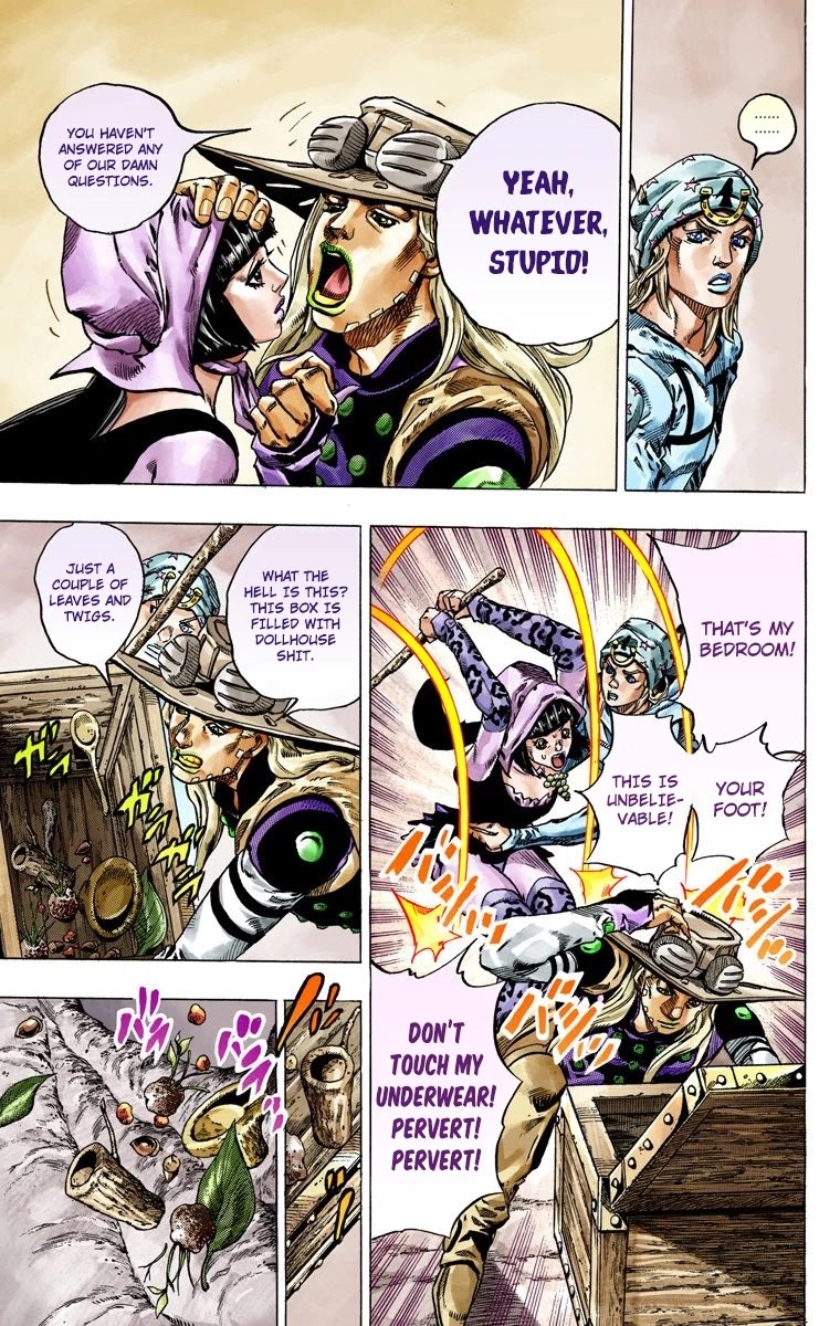 JoJo's Bizarre Adventure Part 7 - Steel Ball Run (Official Colored) Chapter 45 page 38 - Chapter 45: The Promised Land- Sugar Mountain Part 1