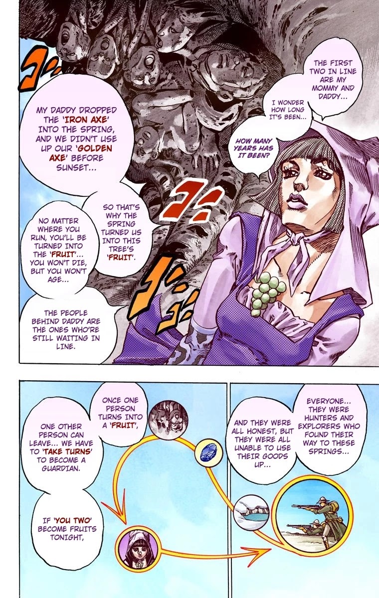 JoJo's Bizarre Adventure Part 7 - Steel Ball Run (Official Colored) Chapter 45 page 57 - Chapter 45: The Promised Land- Sugar Mountain Part 1