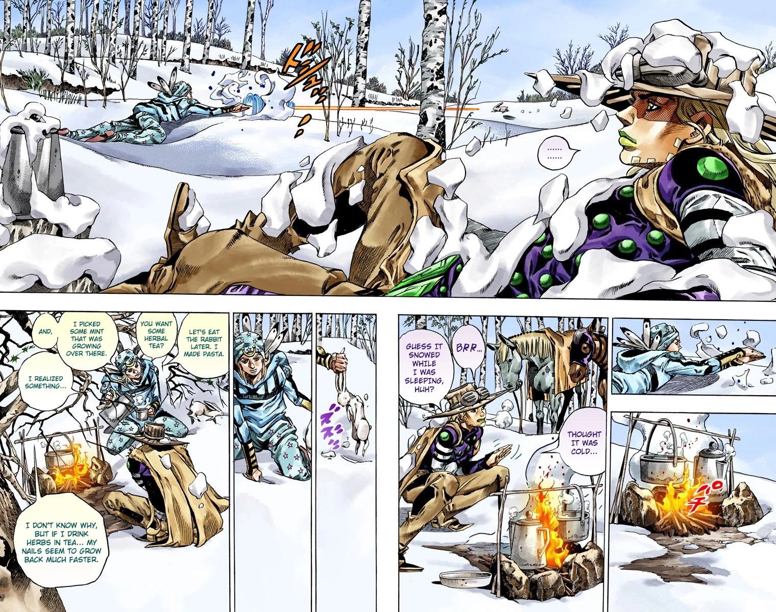 JoJo's Bizarre Adventure Part 7 - Steel Ball Run (Official Colored) Chapter 45 page 9 - Chapter 45: The Promised Land- Sugar Mountain Part 1