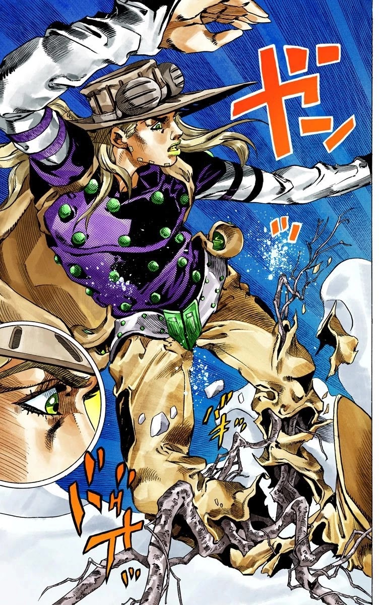 JoJo's Bizarre Adventure Part 7 - Steel Ball Run (Official Colored) Chapter 46 page 10 - Chapter 46: The Promised Land- Sugar Mountain Part 2