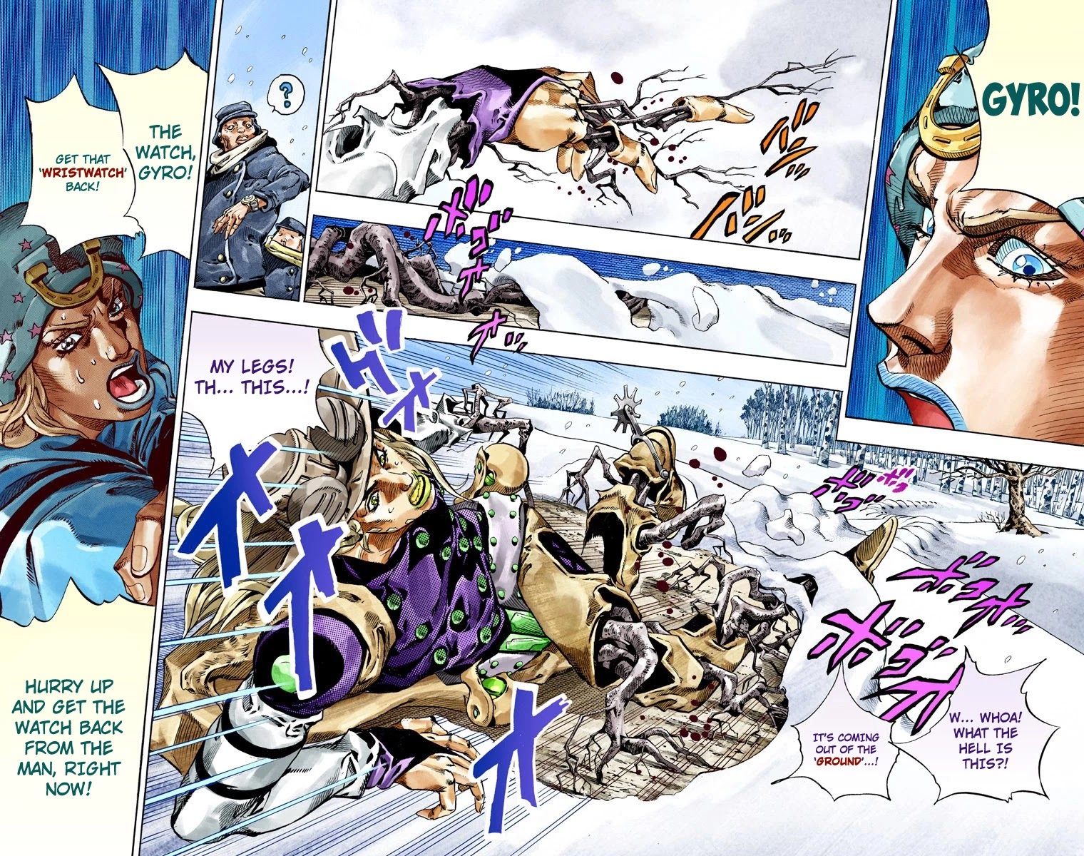 JoJo's Bizarre Adventure Part 7 - Steel Ball Run (Official Colored) Chapter 46 page 11 - Chapter 46: The Promised Land- Sugar Mountain Part 2