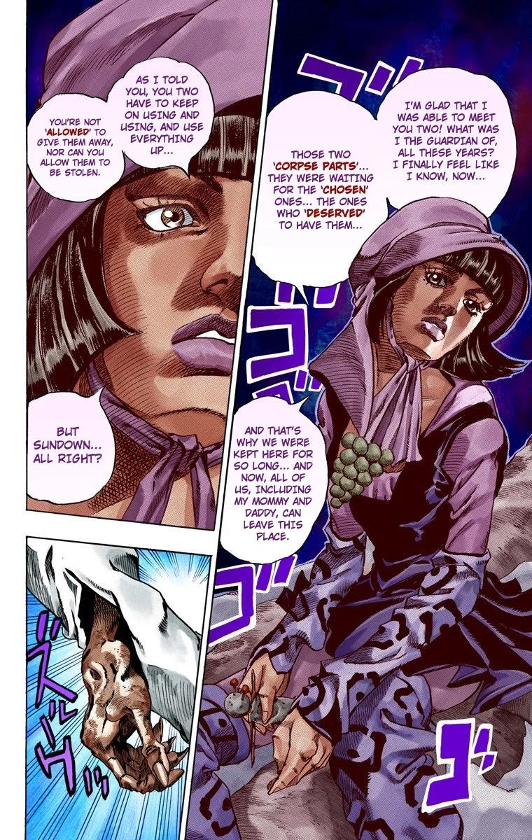 JoJo's Bizarre Adventure Part 7 - Steel Ball Run (Official Colored) Chapter 46 page 13 - Chapter 46: The Promised Land- Sugar Mountain Part 2